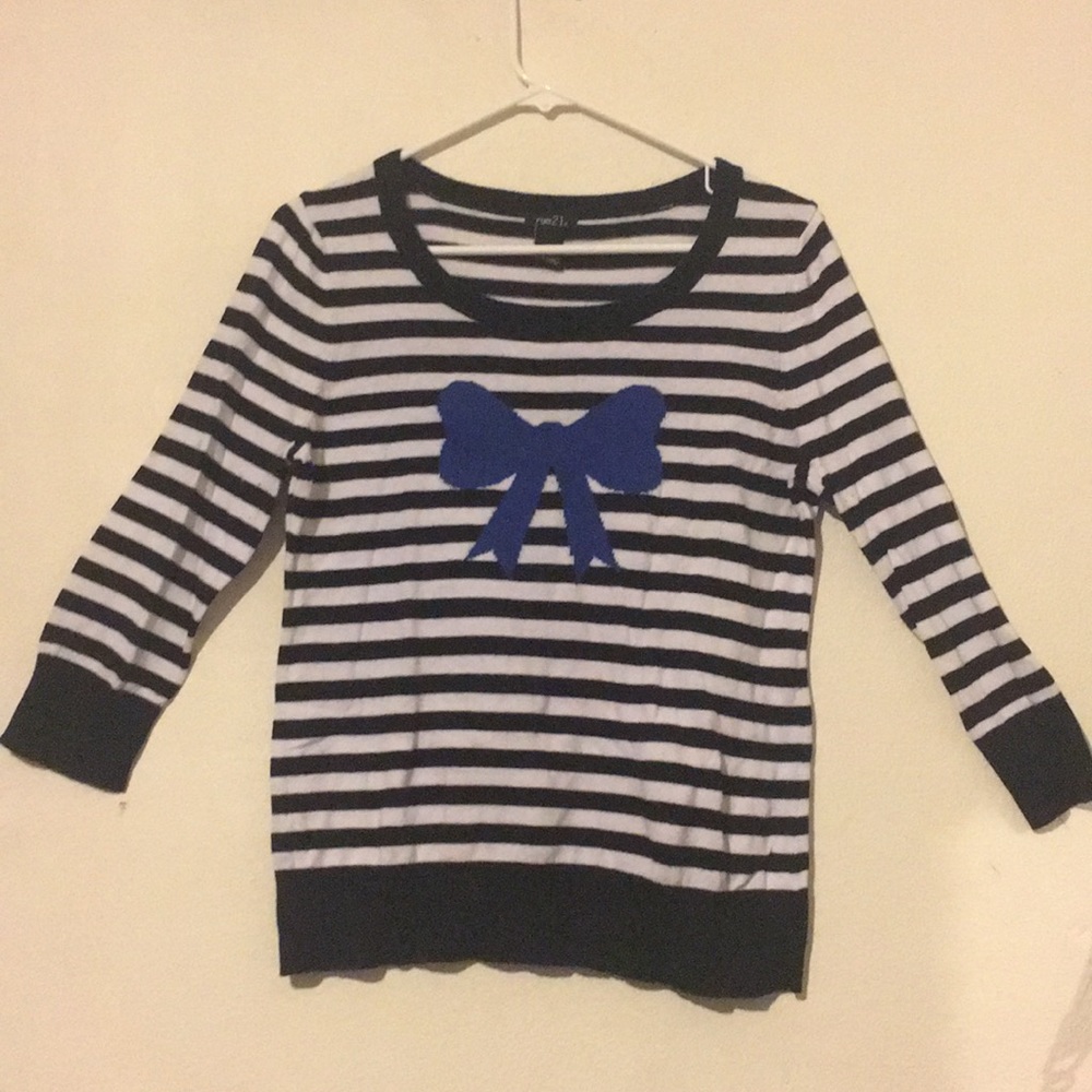 Striped Black & White Sweater